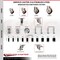 Service Caster 3.5 Inch 316SS Maroon Poly Swivel 1-1/4 Inch Stem Caster Lock Brake SCC, 2PK SS316TTLEX20S3514-PPUB-MRN-2-S-2-114 - alternate 3